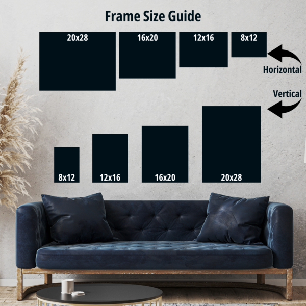 Framed Size Guide
